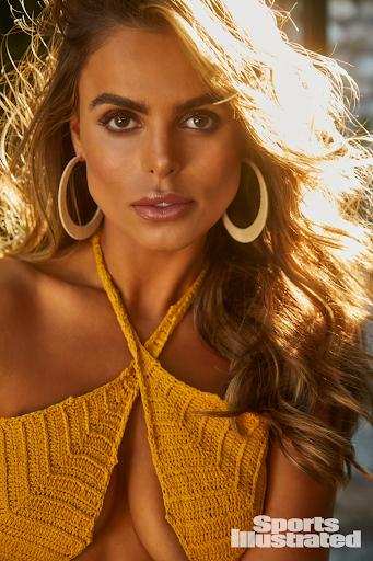 Brooks Nader was photographed by James Macari in Montenegro. Swimsuit by Andi Bagus. Earrings by JustFab.